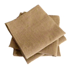 Load image into Gallery viewer, Natural Scottish Linen Napkins - Set of 4