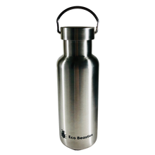 Load image into Gallery viewer, Eco Beasties Reusable Jerry Bottle 550ml - Matt Brushed Steel