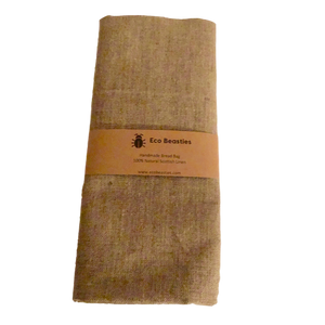 Natural Scottish Linen Bread Bag