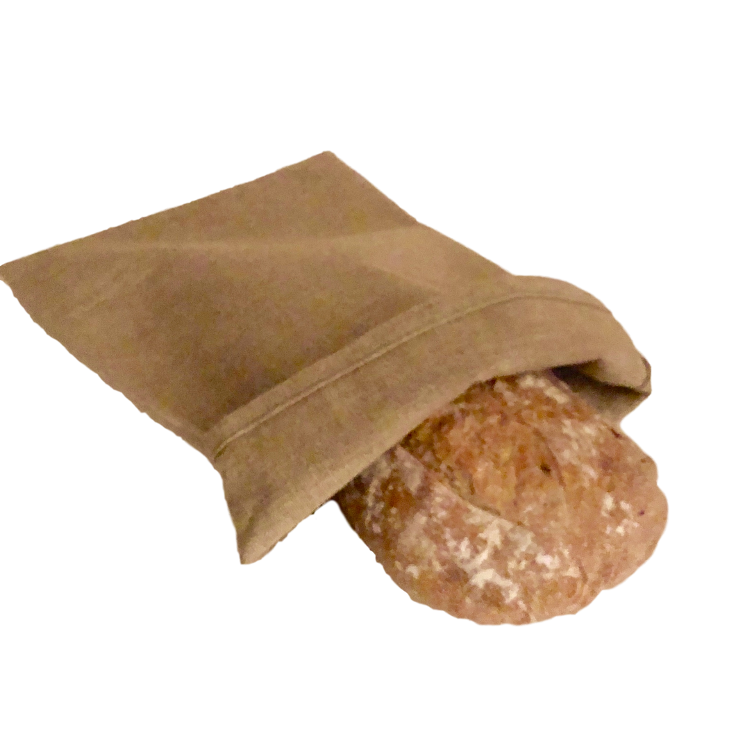 Natural Scottish Linen Bread Bag