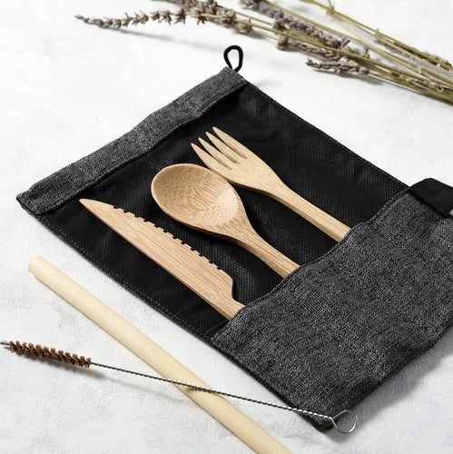 Jungle Culture- Bamboo Cutlery Set - Various Colours