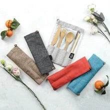 Jungle Culture- Bamboo Cutlery Set - Various Colours