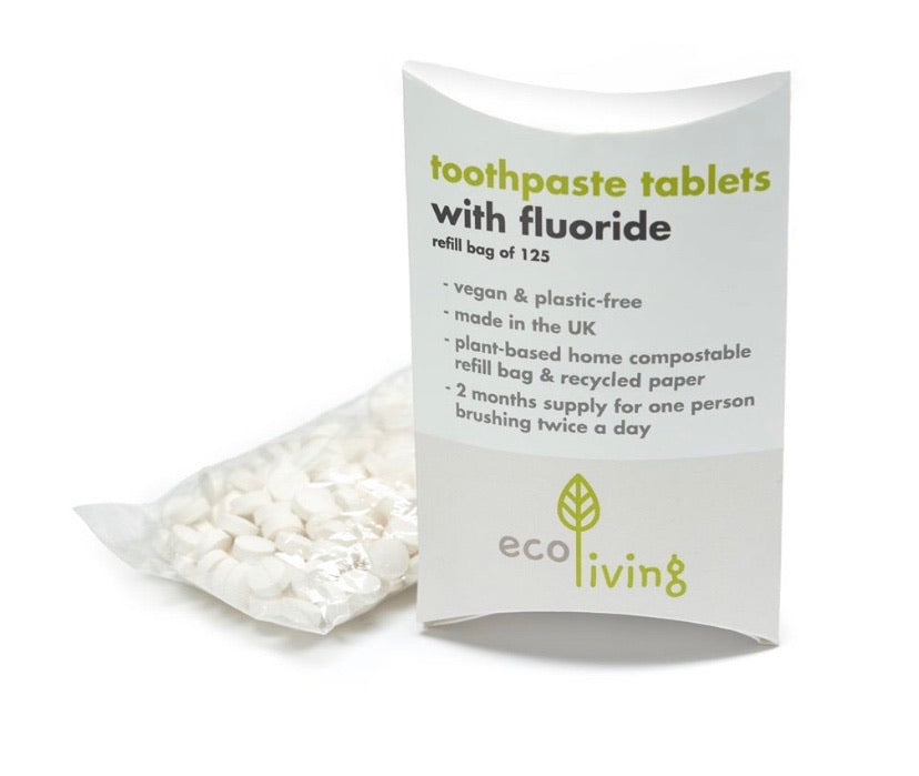 Toothpaste Tables with Fluoride - Refill Bag of 125